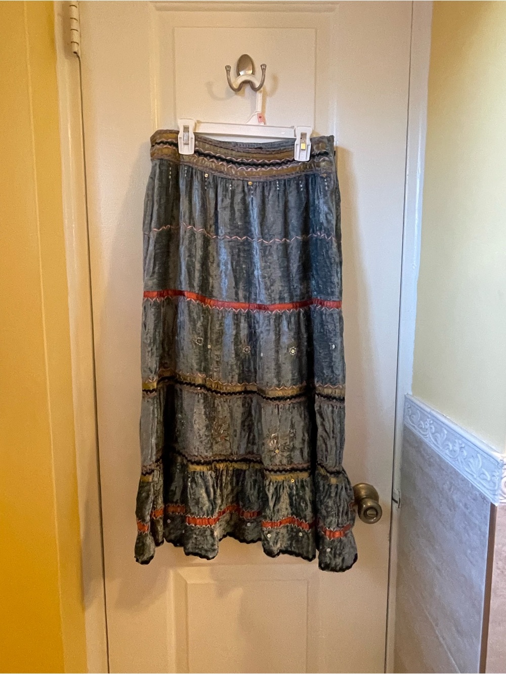 Vintage Fortune Teller style y2k maxi skirt